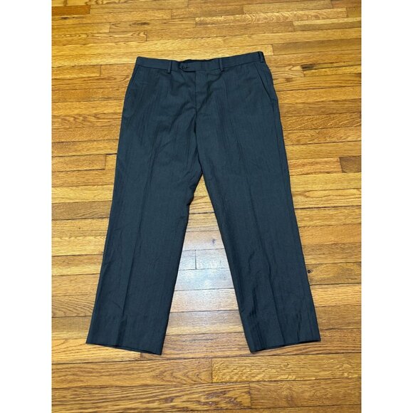 Brooks Brothers Men’s 1818 Regent Dress Pants Size 38x28 Gray 100% Wool Slacks - Picture 1 of 12